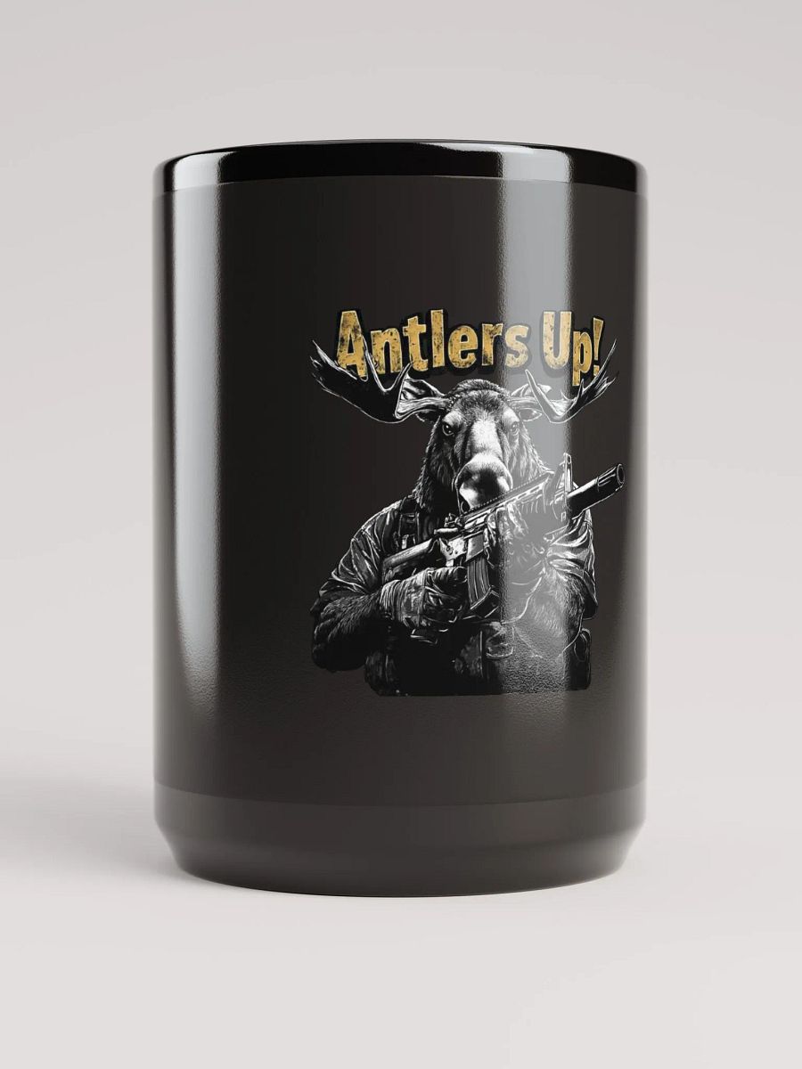 Antlers Up! Moose PMC Coffee Mug (Black) product image (5)