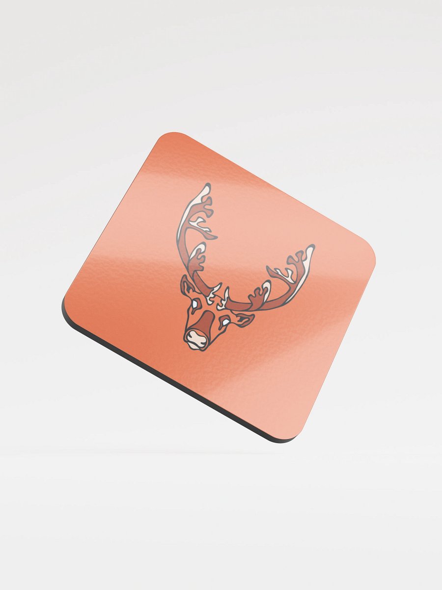 Calm Caribou - Glossed Cork Coaster product image (1)