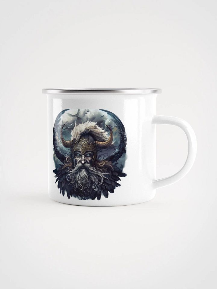 Odin - The Allfather of Norse Gods Enamel Mug product image (1)