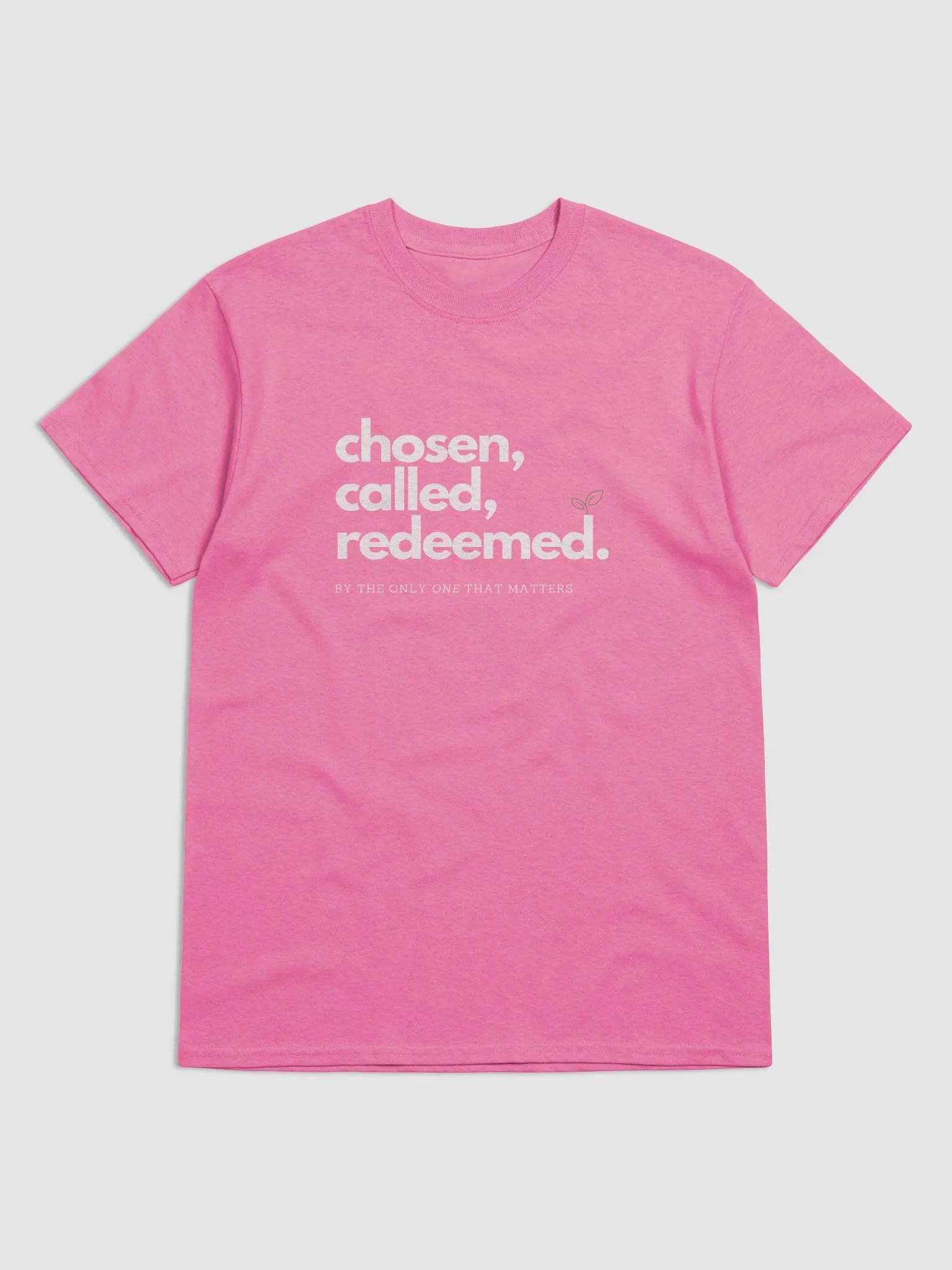Chosen, Called, Redeemed Tee (White Font) product image (2)
