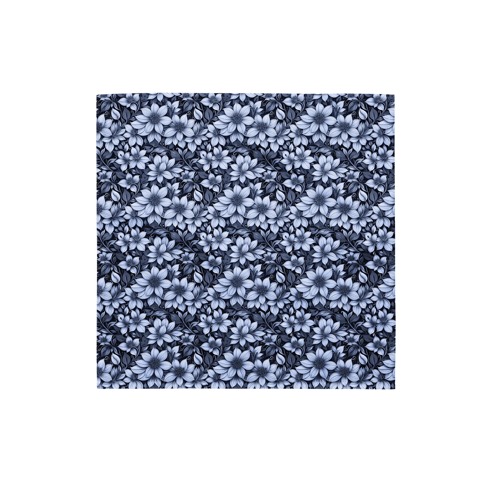 Indigo Flowers Bandana product image (1)
