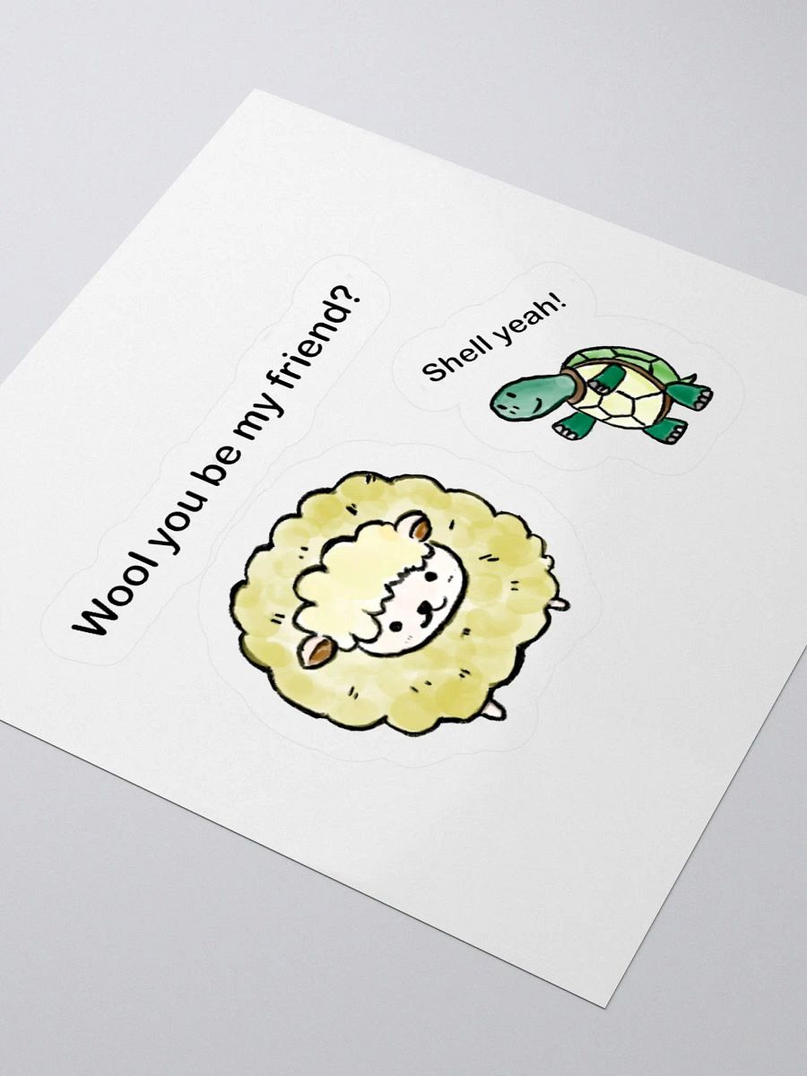 Fluffy Friends Kiss Cut Stickers product image (7)