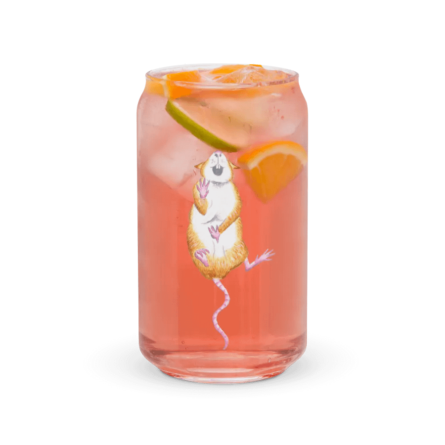 Falling rat art glass product image (7)