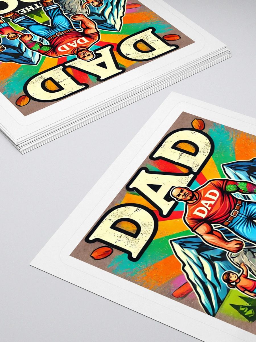 DAD THE ROCK: Kiss Cut Sticker Set product image (10)