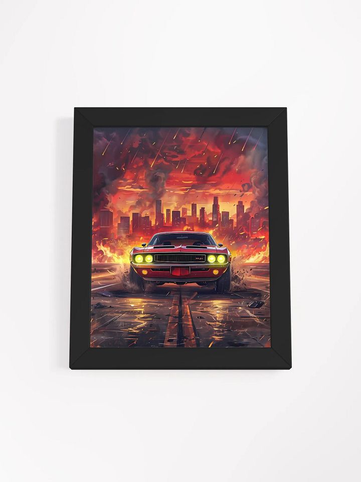 Chaos City Muscle Car Matte Poster product image (2)