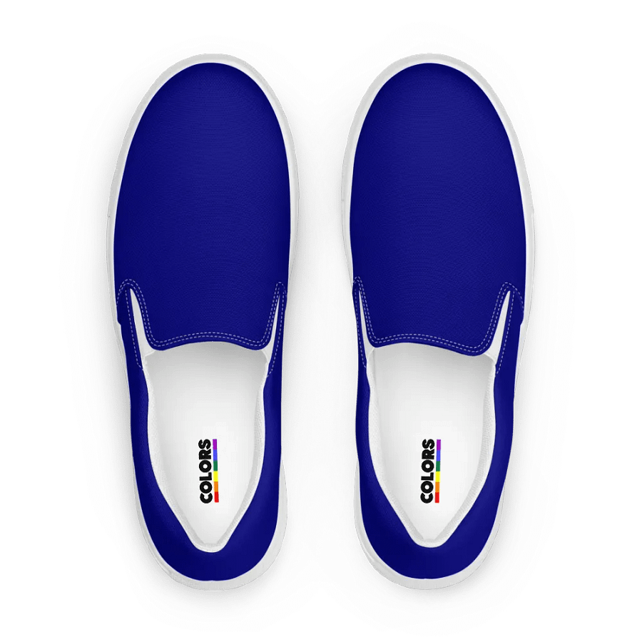 Men's Navy Blue Slip-On Canvas Shoes product image (2)