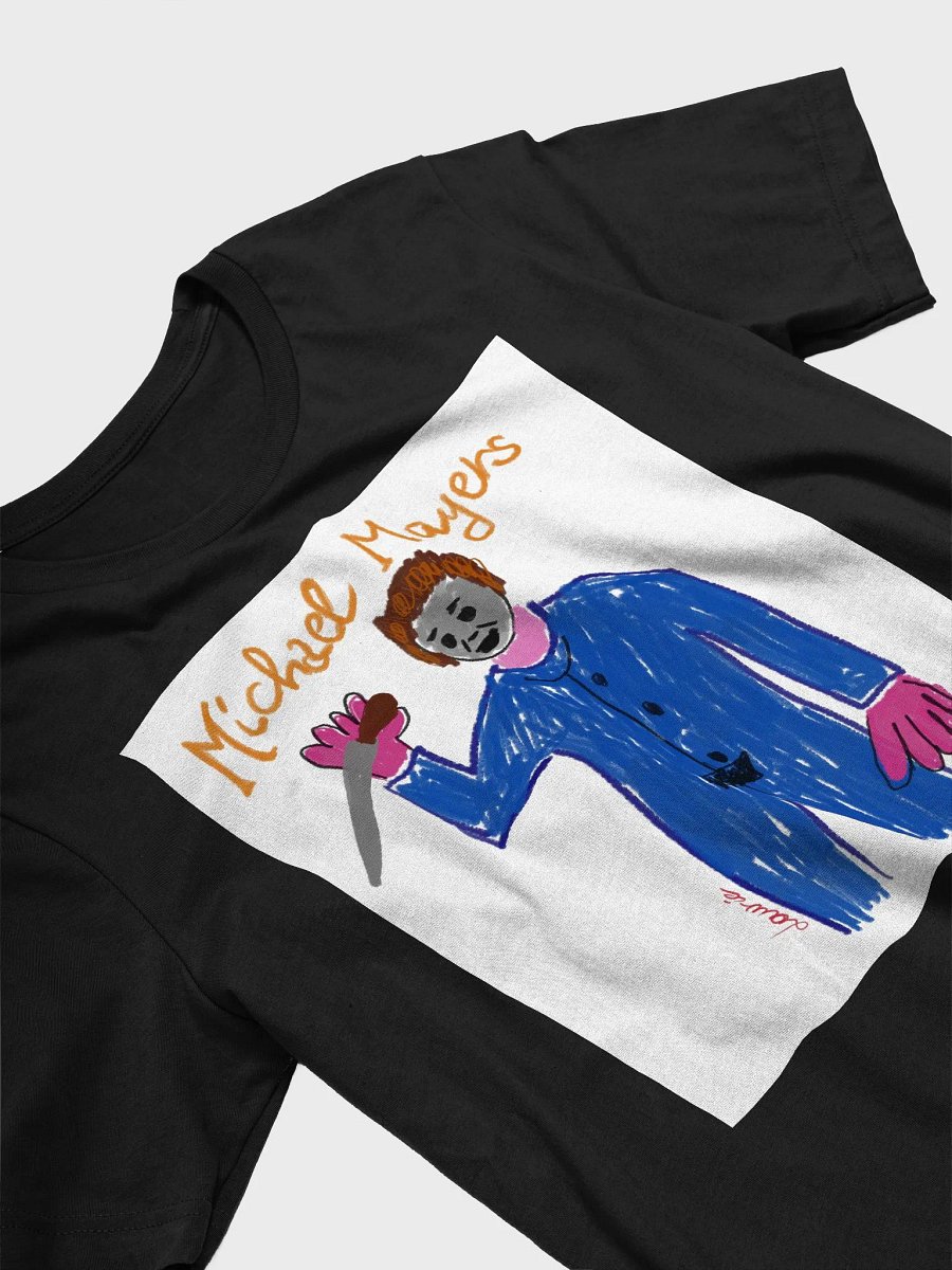 🔪 "MAYERS" CreepyKids Girl Horror Halloween Slasher Tee Art Print🎃 product image (3)