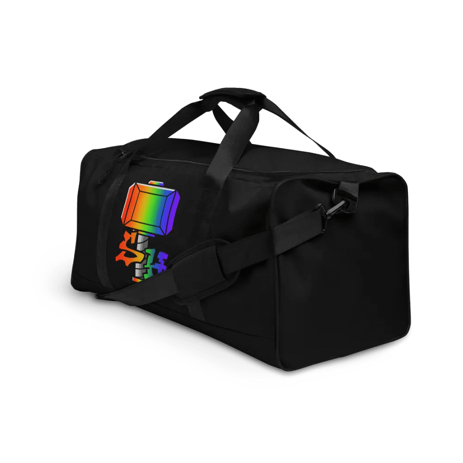 Vibrant Fragmented Rainbow Duffle Bag product image (3)