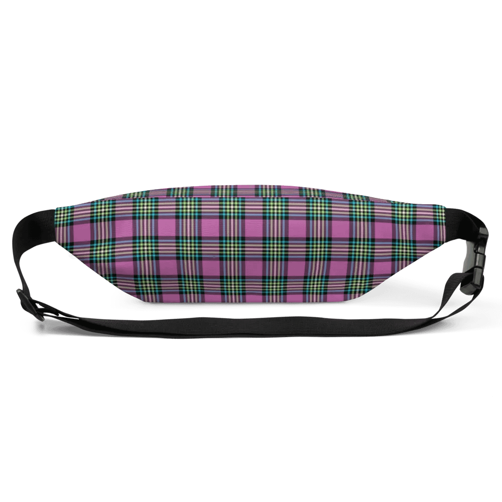 Purple Orchid and Turquoise Plaid Fanny Pack product image (4)