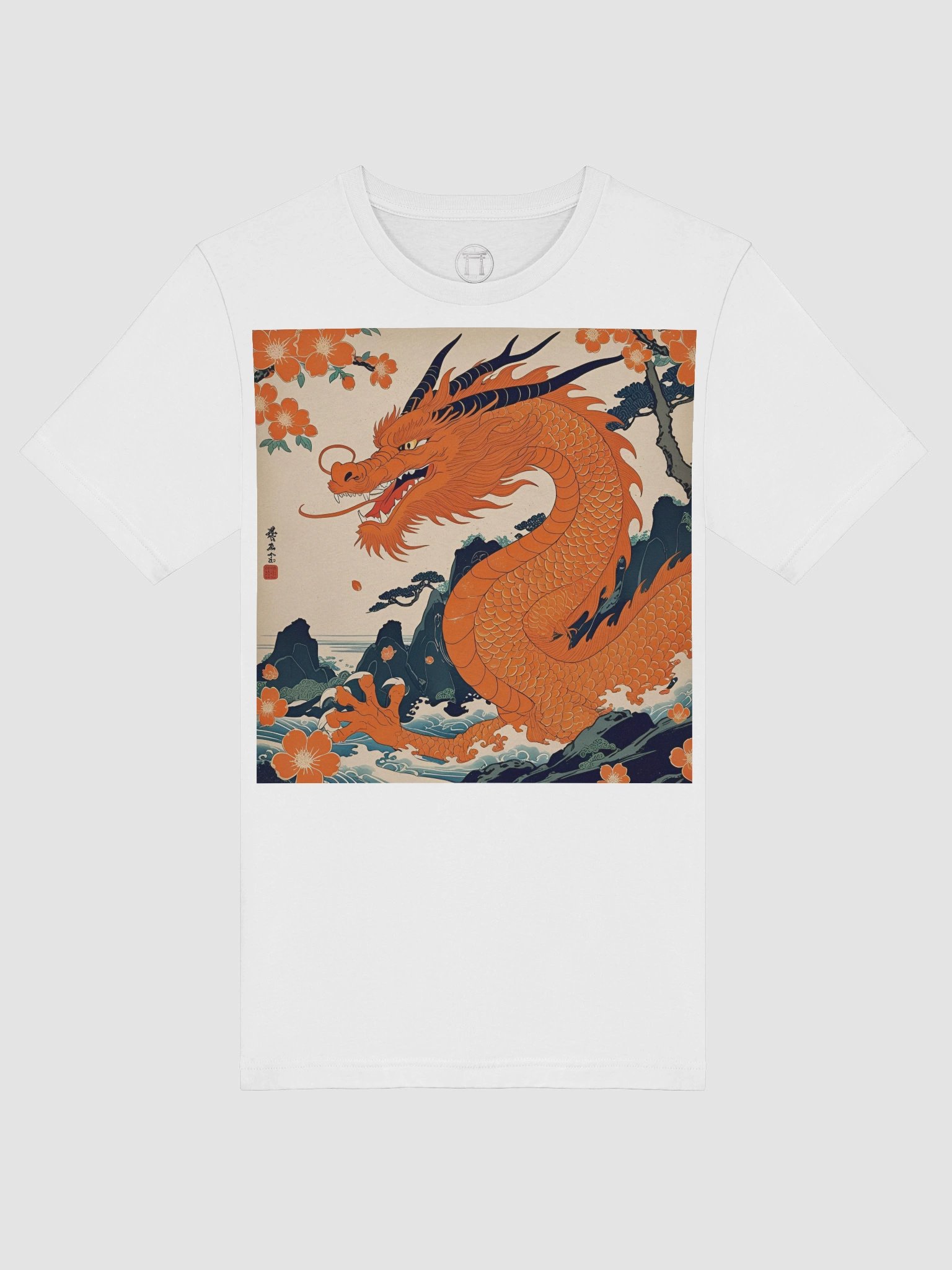 Ryoshin - Orenji no Ryū (Orange Dragon), Ancient Ryū Collection, T-Shirt, Front Design product image (7)