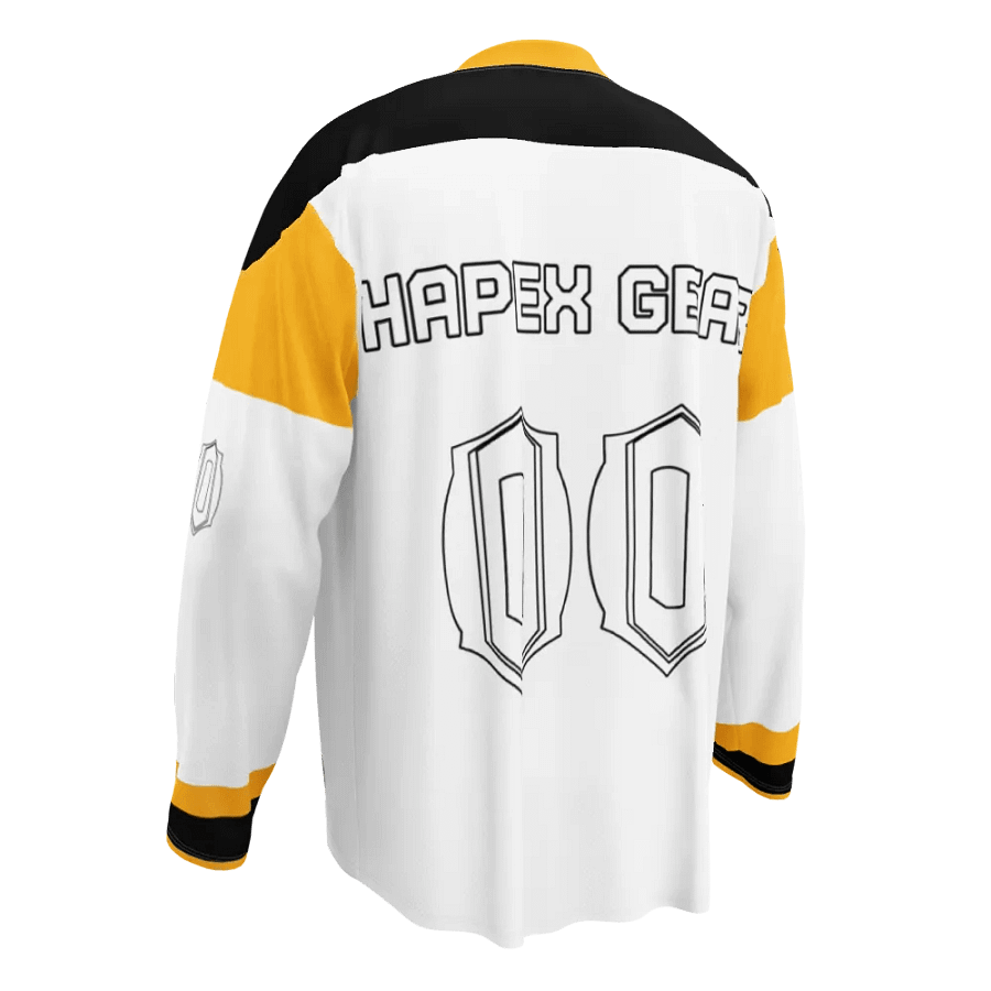 Recycled Hockey Fan Jersey - White - White HApex Gear White Logo product image (10)