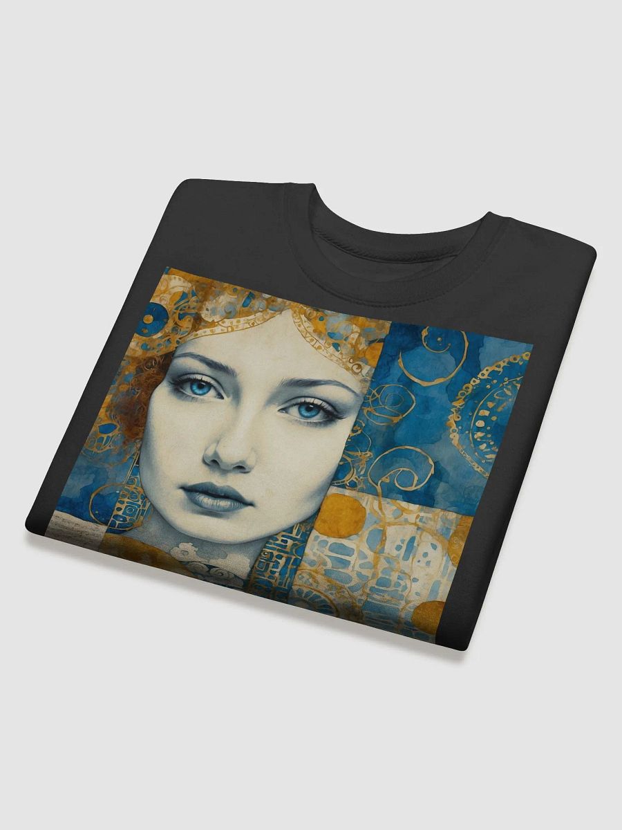 Serene Collage: Blue & Gold Premium Sweatshirt product image (1)