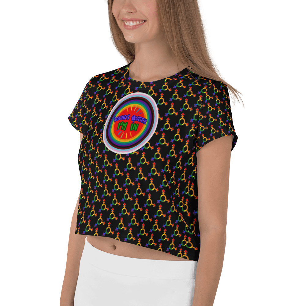 LGBTQIAP2S+ 2025, Sounds Queer I'm In, Crop Top product image (3)