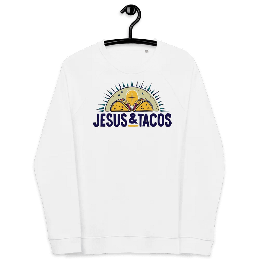 Jesus & Tacos White Sweater product image (3)