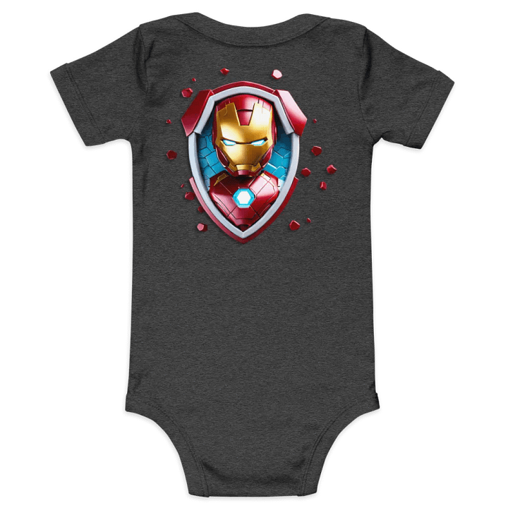 Ironman Shield Baby Short Sleeve One Piece product image (2)