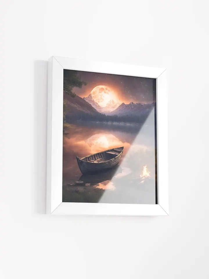 Moonlit Row Boat Framed Poster product image (14)