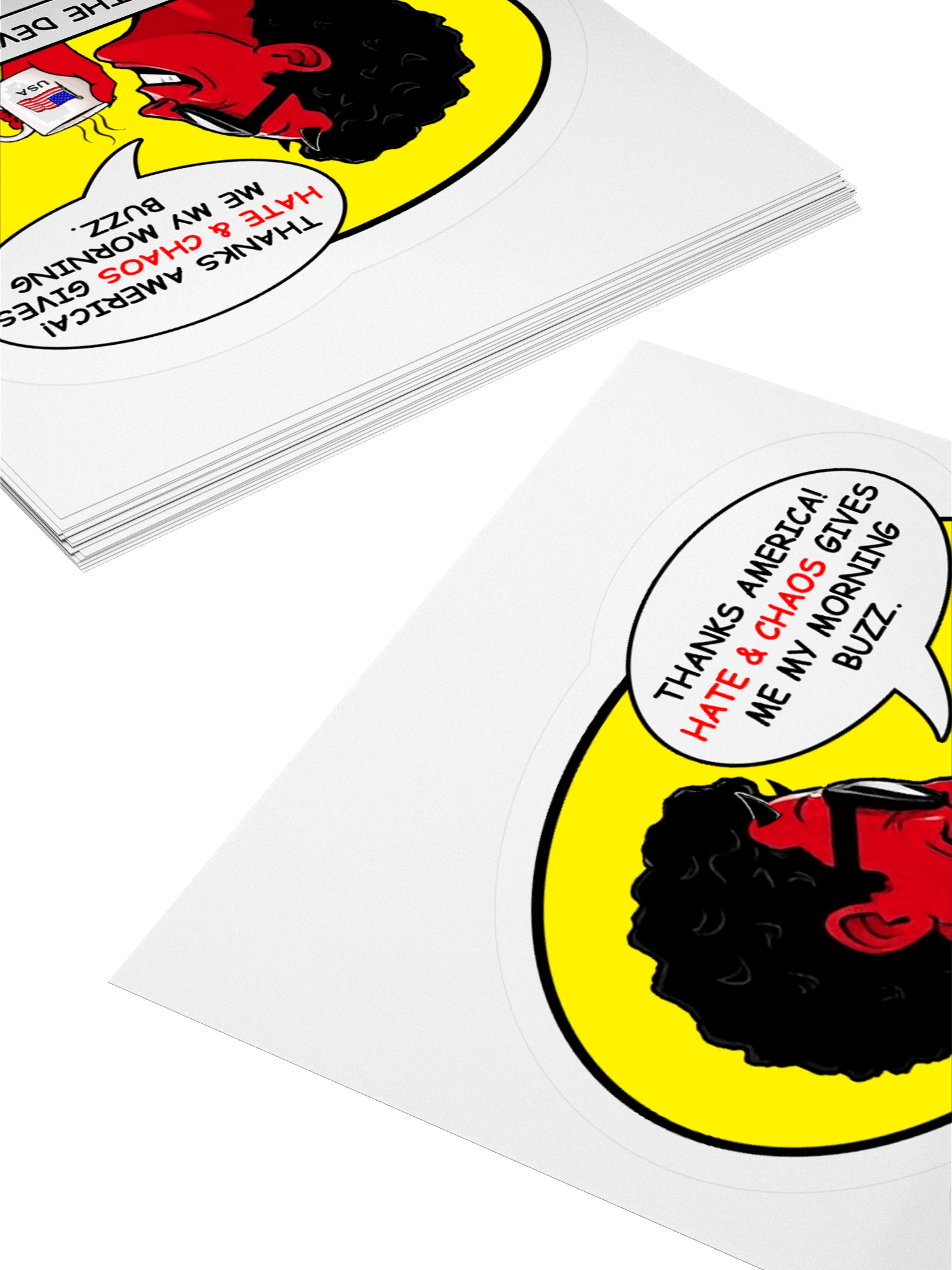 America Stop Giving The Devil A Buzz - Sticker product image (4)