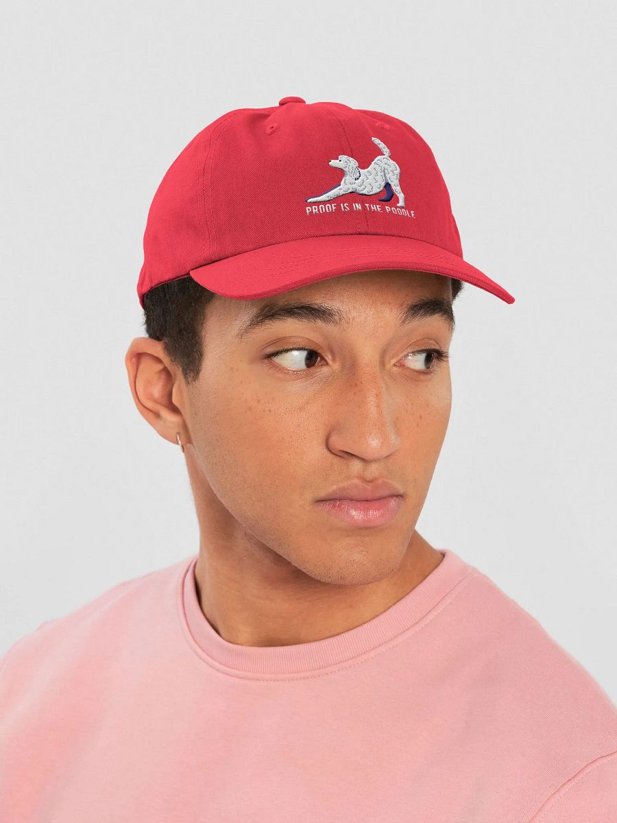 Proof Is In the Poodle Classic Dad Hat(Embroidered) of a Poodle(White) product image (3)