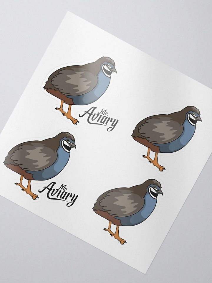 Mr. Aviary Quail Stickers product image (2)