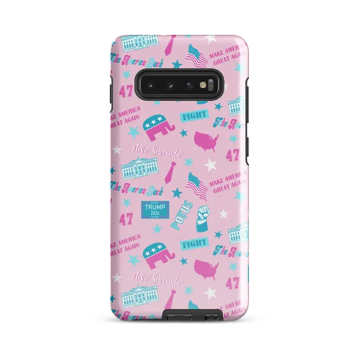 Trump 2024 Election-Themed Patriot Make America Great Again Pink Pattern Phone Case for Samsung product image (47)