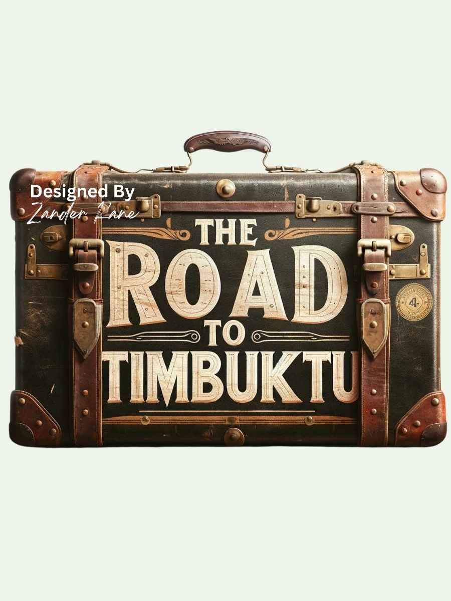 The Road to Timbuktu - Vintage Suitcase - 14x11 product image (1)