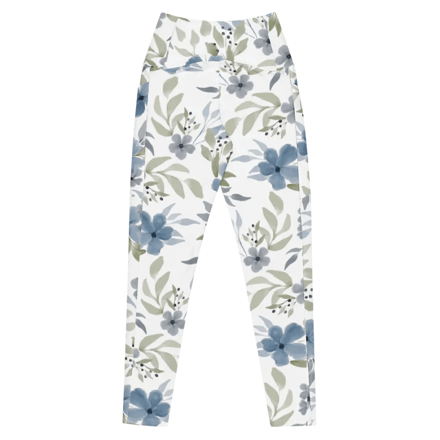 Blue Floral Bliss Leggings product image (9)