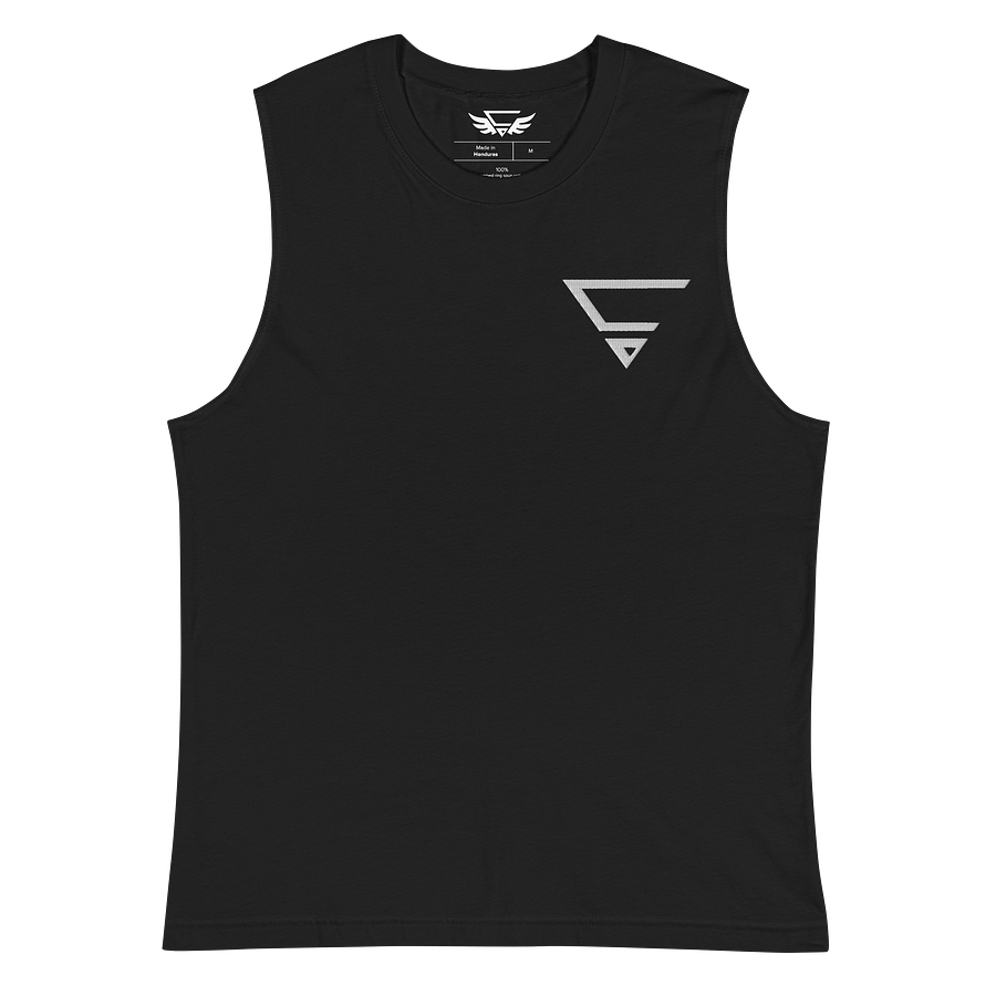 CraytoX Logo - Muscle-Shirt schwarz (Stick) product image (2)