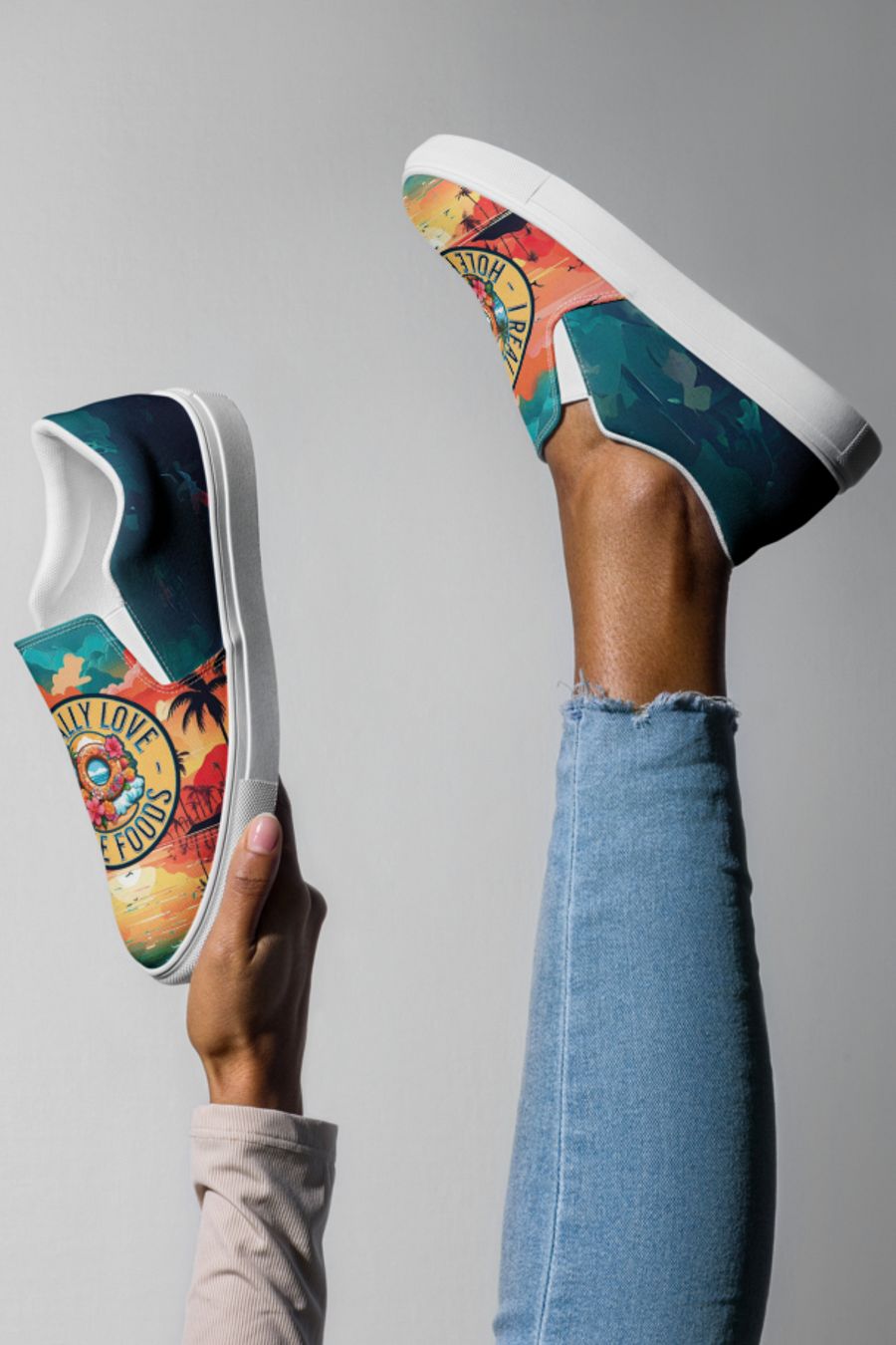 Funny Donut All Over Print Shoes product image (3)