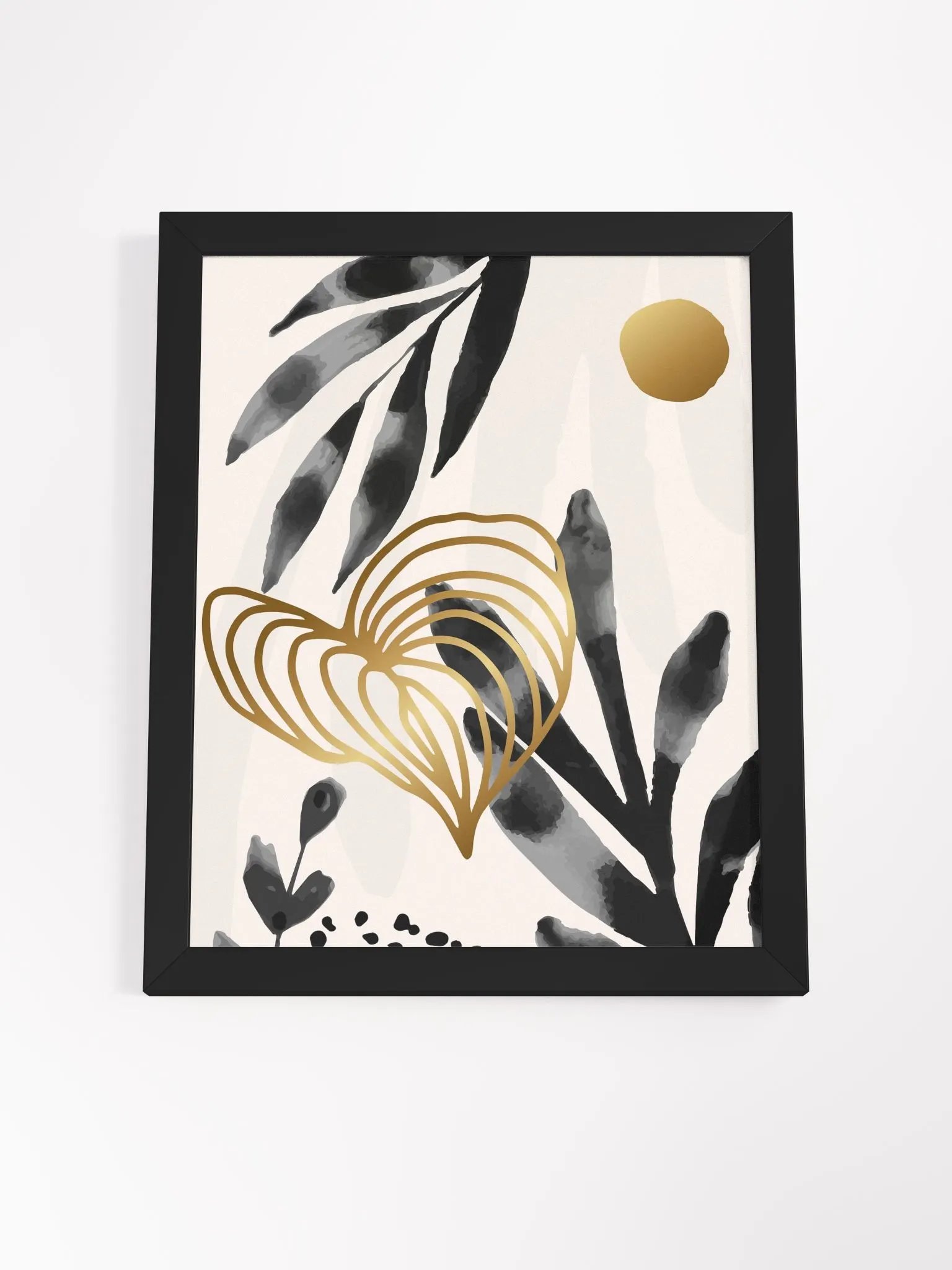 Golden Botanical Bliss Framed Poster product image (63)