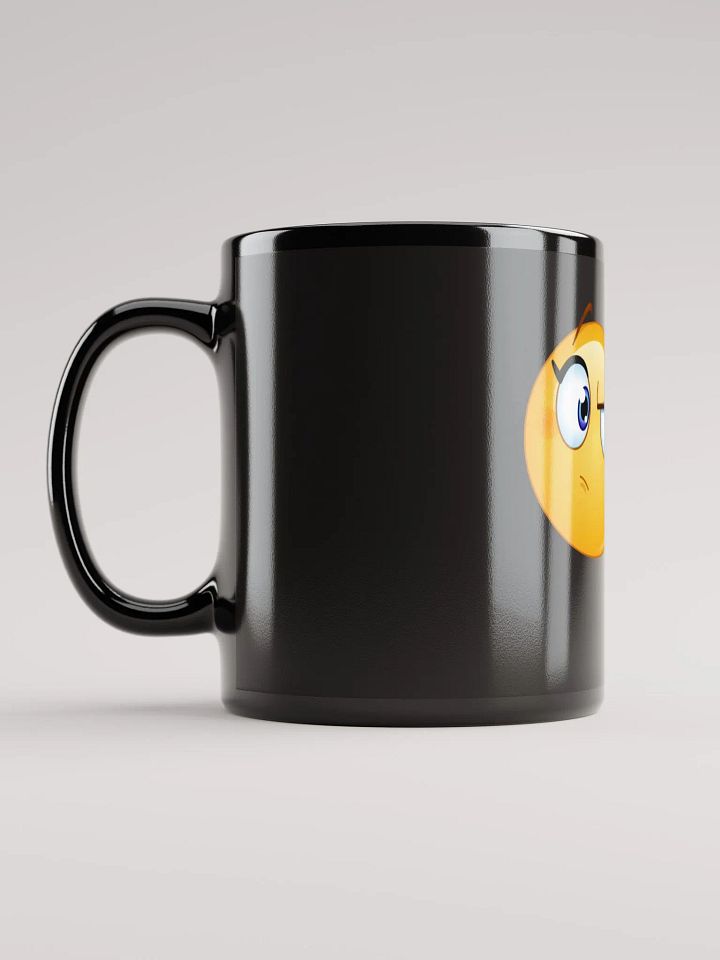 Fierce Emoji Black Glossy Mug product image (3)