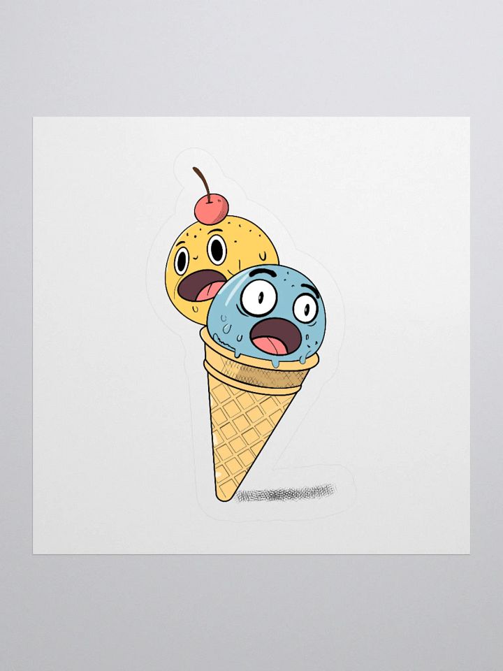 Double Scoops Surprise Kiss Cut Stickers product image (2)