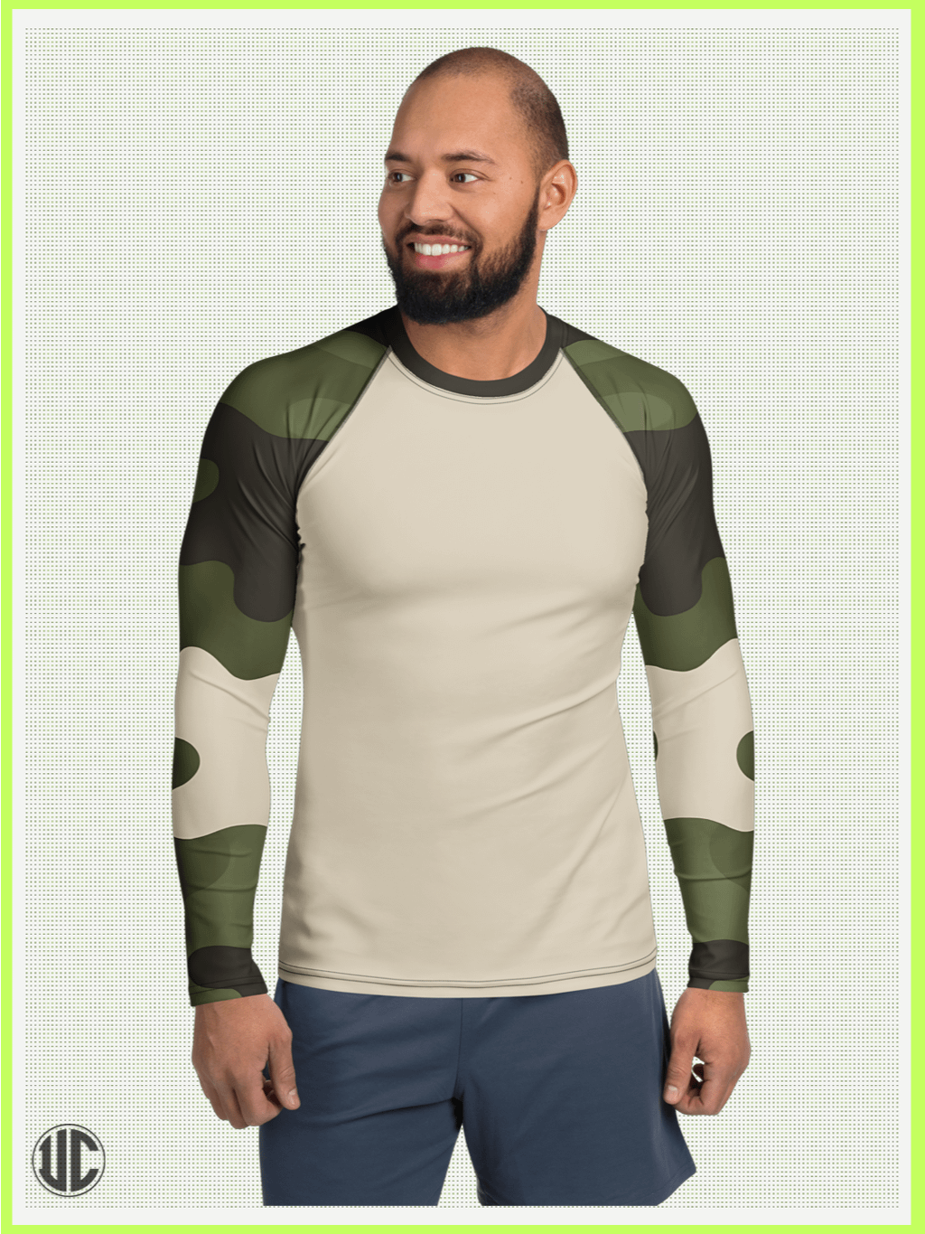 Becker’s Modern Camo – Men’s Rash Guard product image (2)
