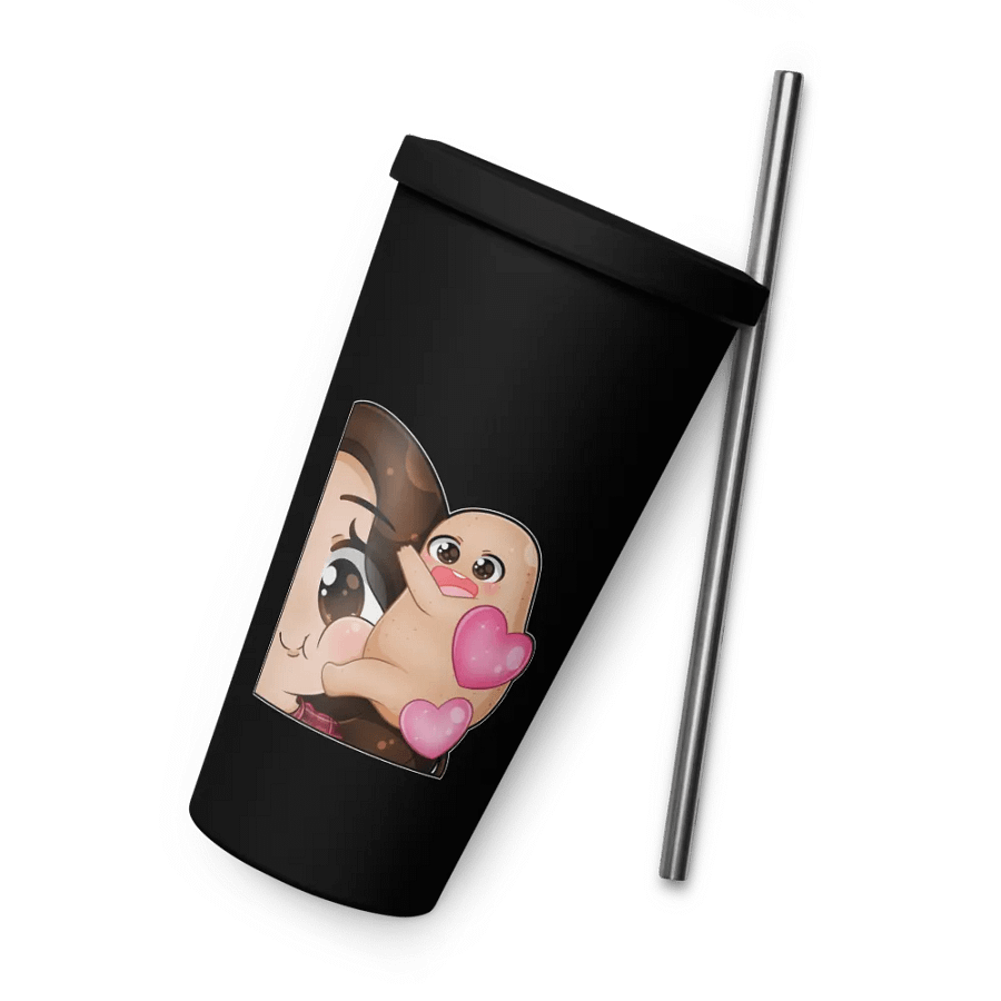 Hugs face Emote Insulated Tumbler with a Straw product image (9)