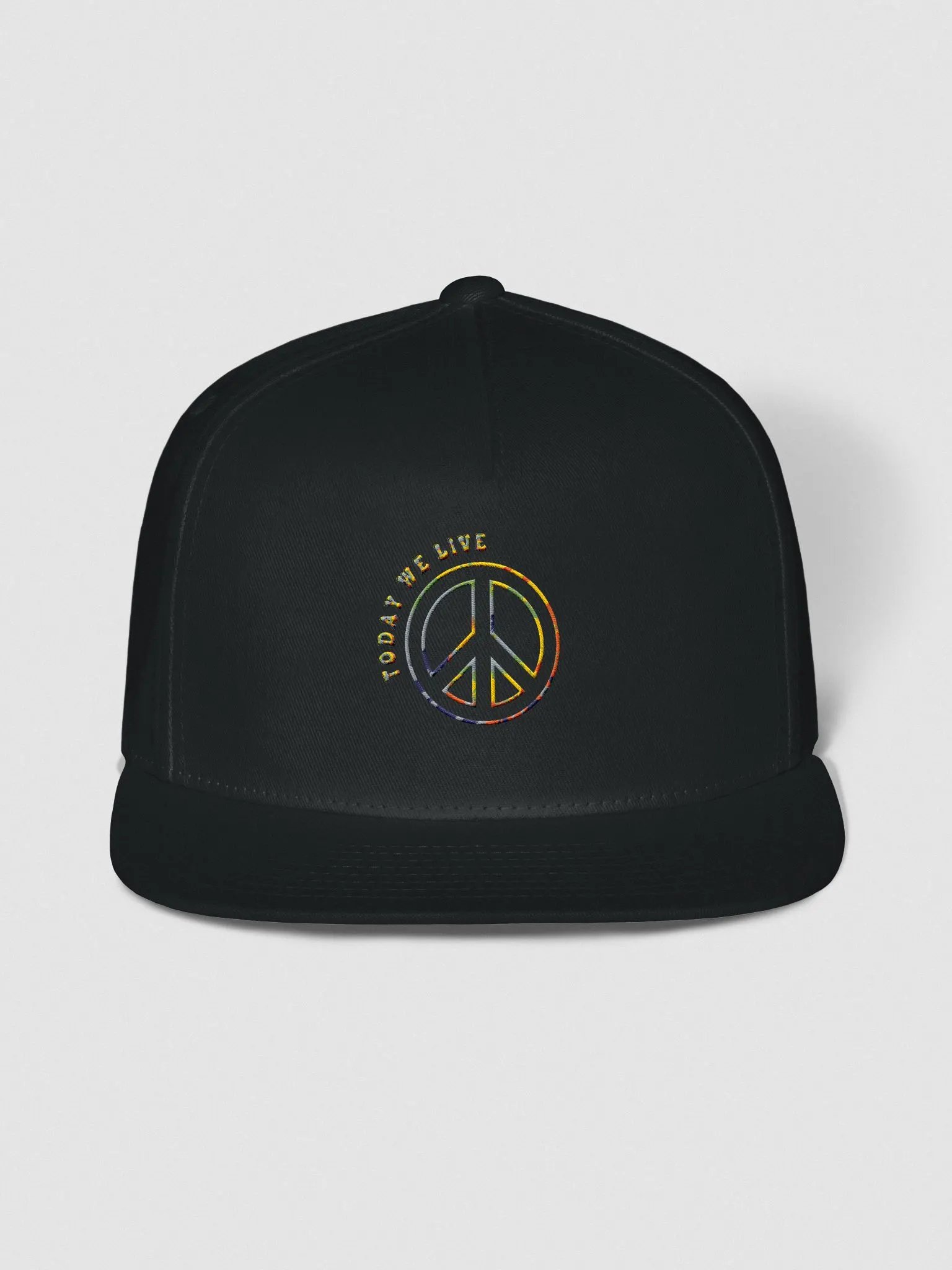 Peace symbol tie-dye snapback product image (1)