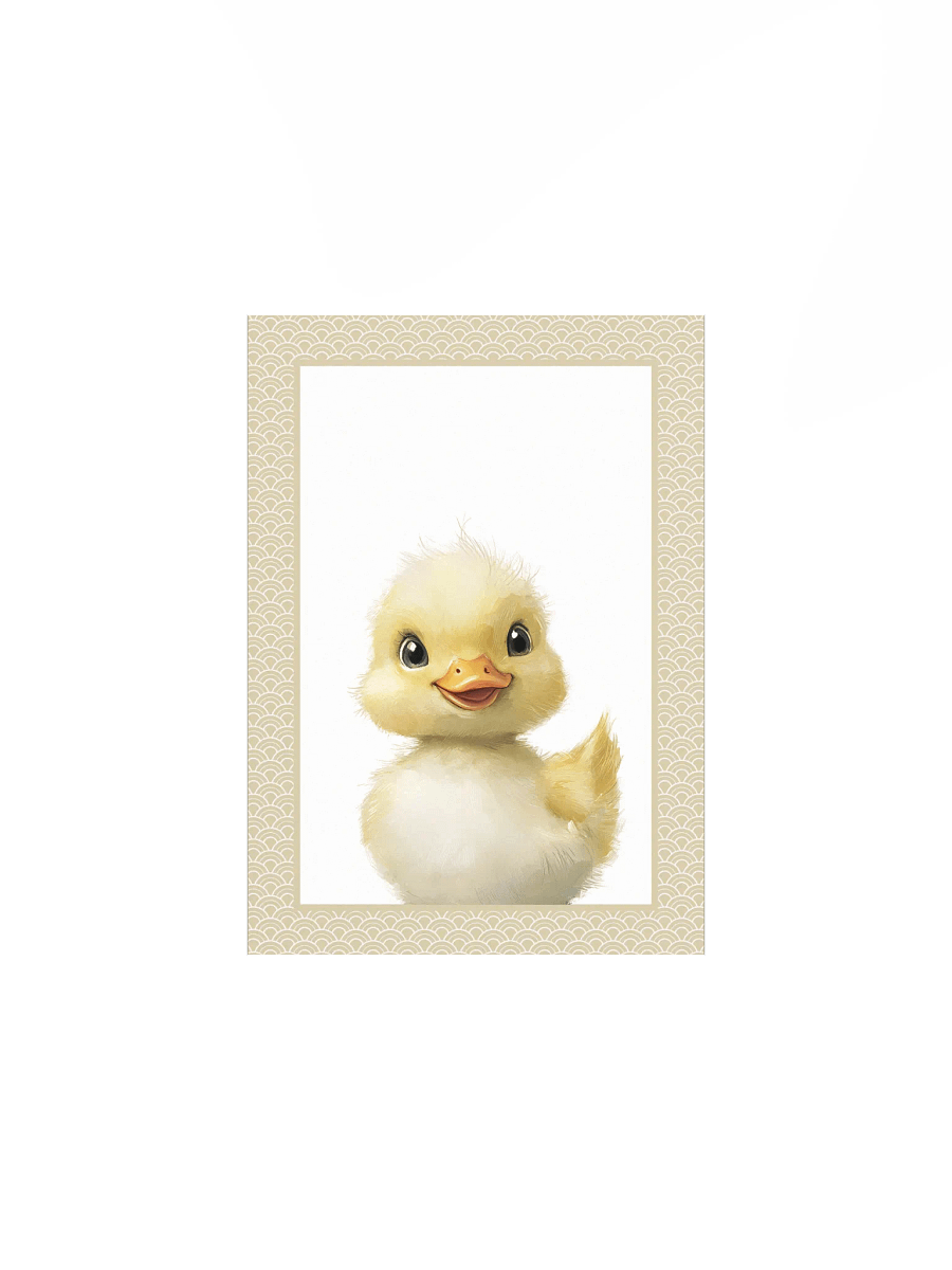 Fluffy Little Duck, Farm Nursery Print product image (2)