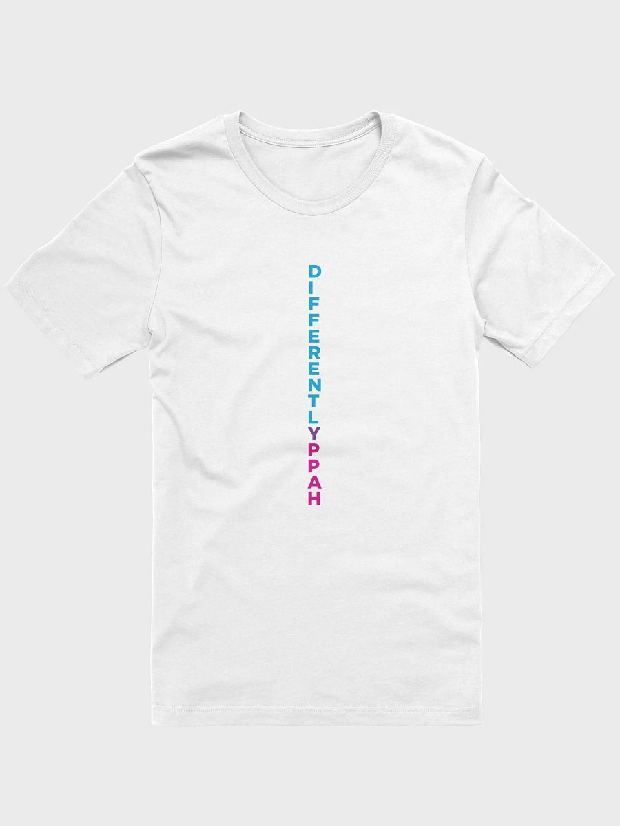 Differently Happy white T product image (1)
