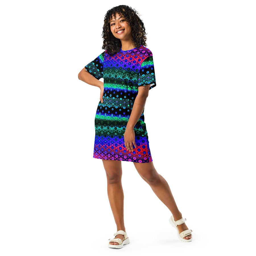 Abstract Multicoloured Pattern T Shirt Dress product image (7)