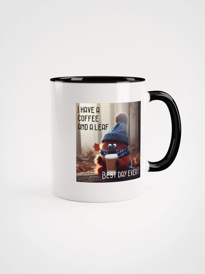 Coffee and a Leaf Ceramic Mug product image (1)