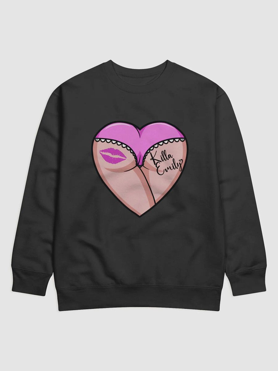 PINK HEART BUTT SWEATSHIRT WITH AUTOGRAPH ON BACK product image (1)