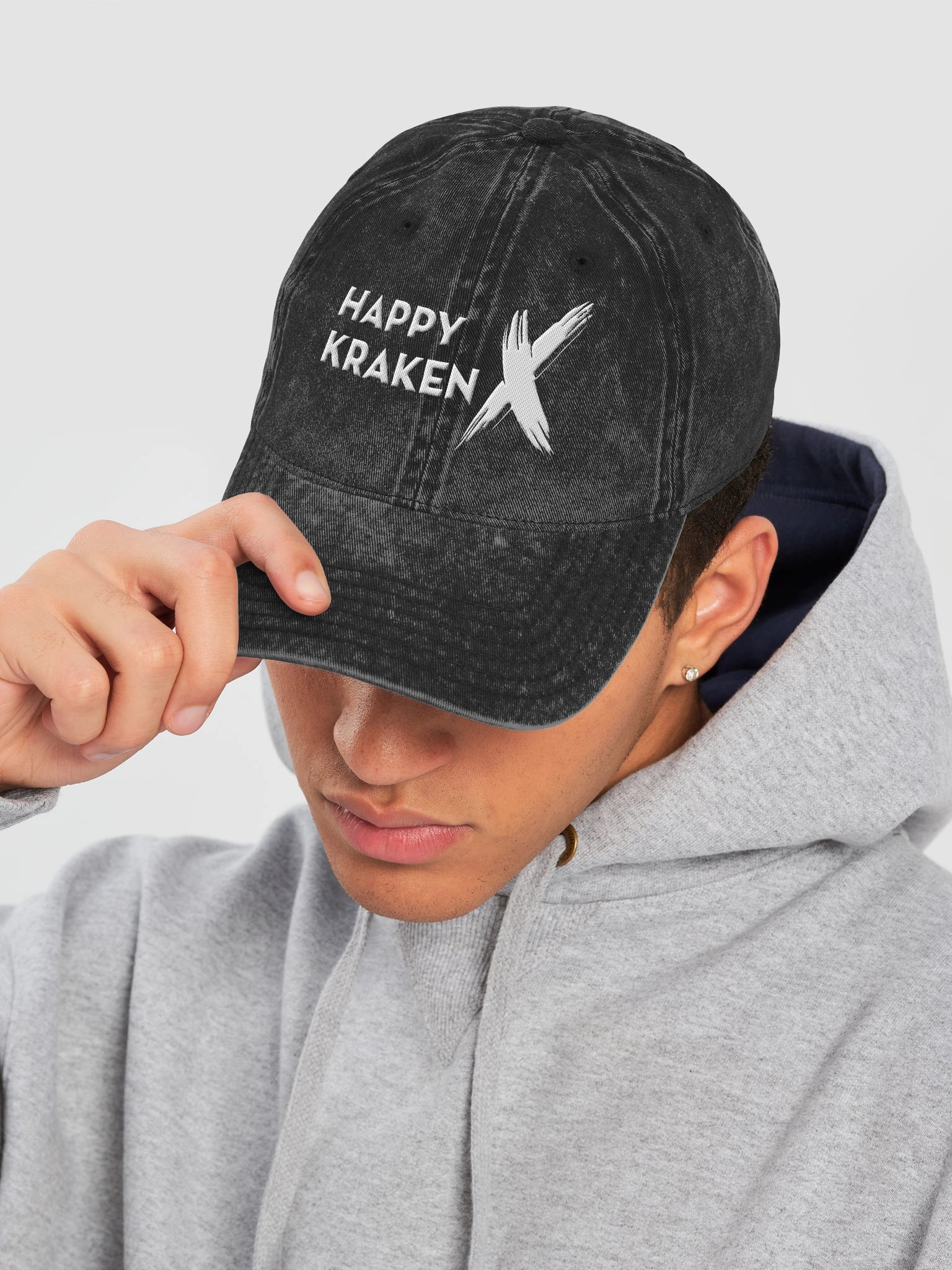 Kraken Logo Vintage Hat product image (5)