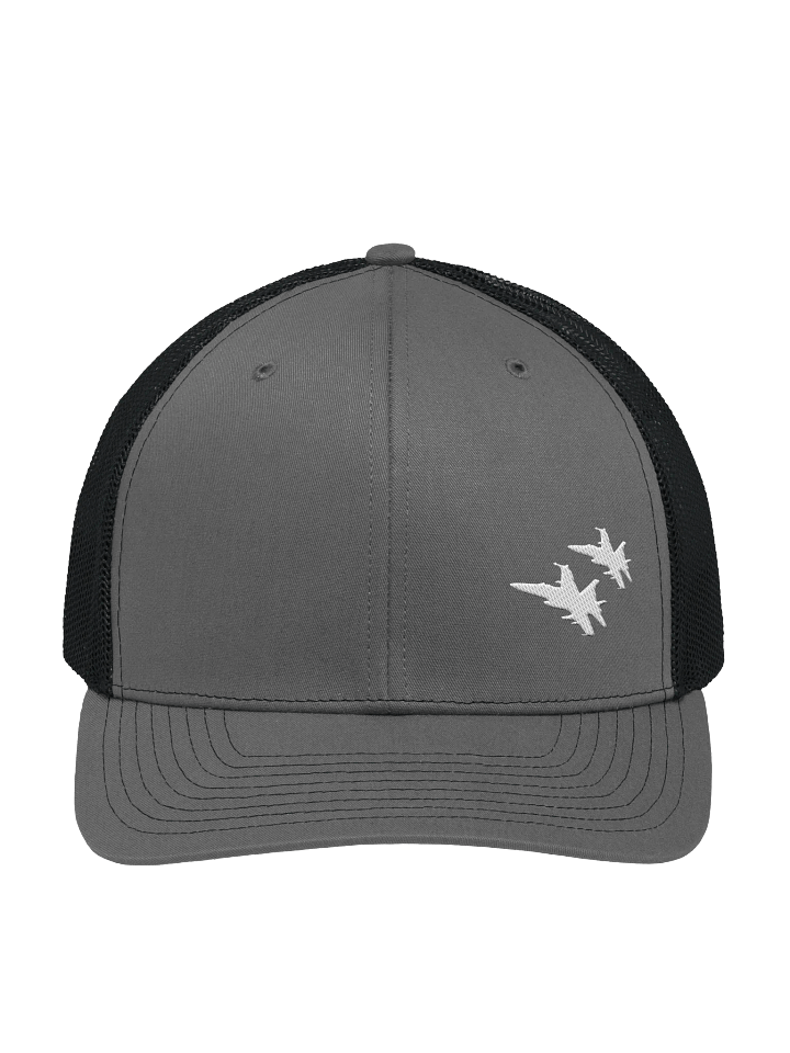 Twin Hornets Logo Hat, Charcoal product image (1)