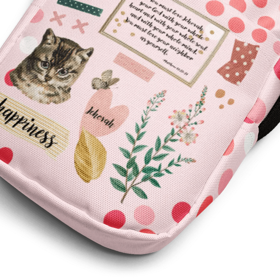 Matthew 22:37-39 | Chic Boho Collage Crossbody Bag product image (9)
