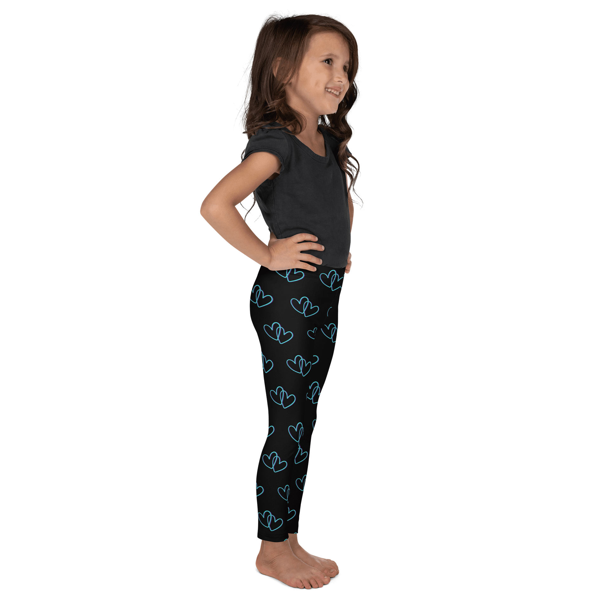 Black Heart Kids Leggings product image (5)