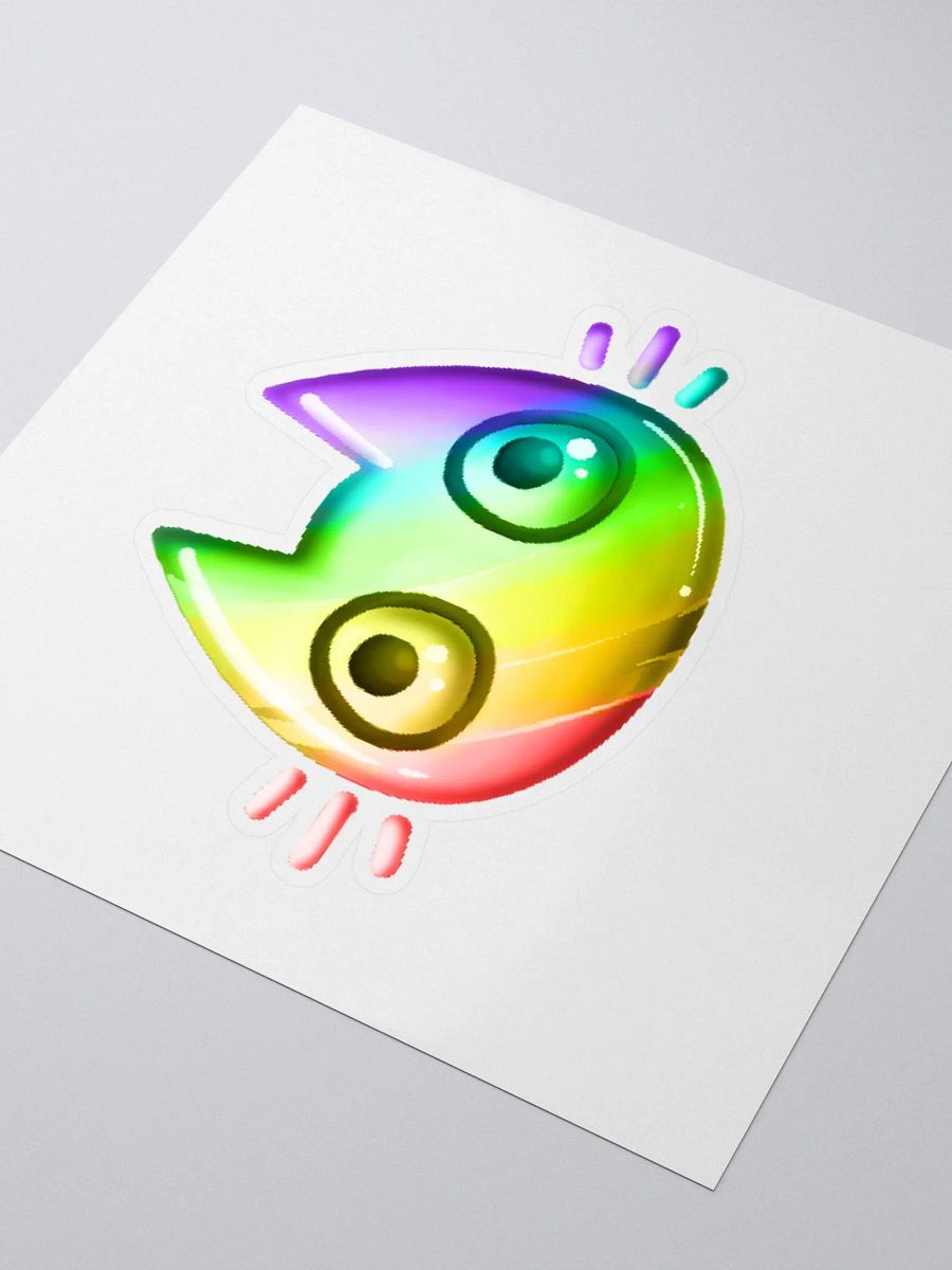 Rainbow Cat Face Sticker product image (3)