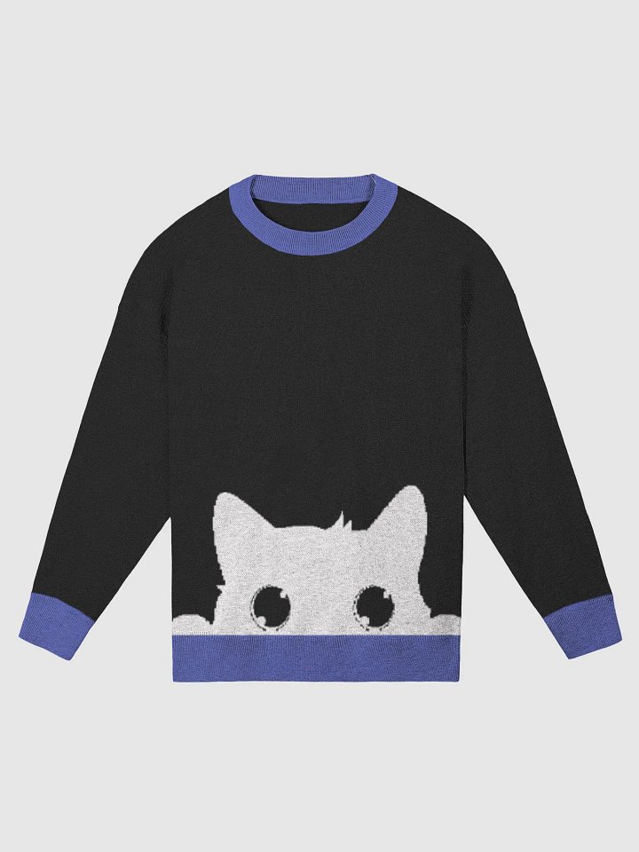 Cozy Peeking Kitty Knit Sweater product image (5)