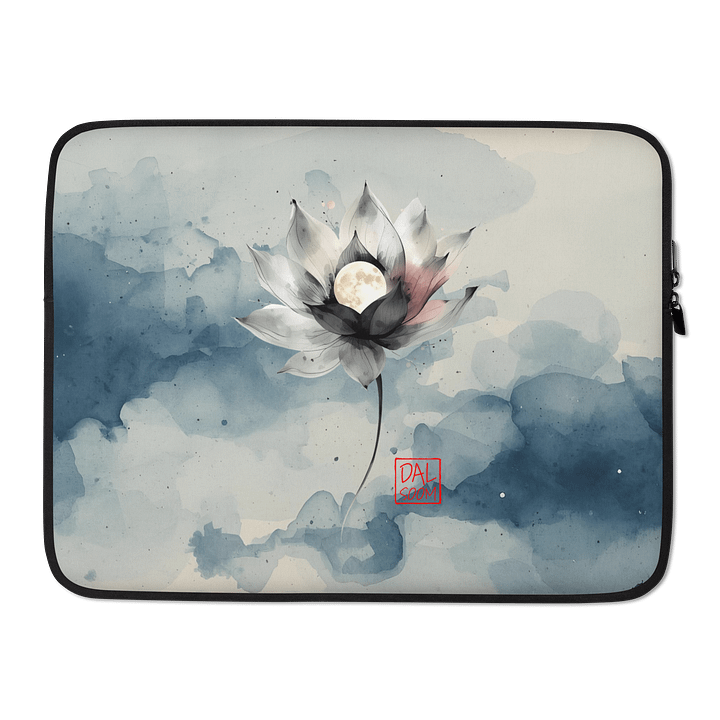 Moonlit Lotus Moon Laptop Sleeve product image (2)