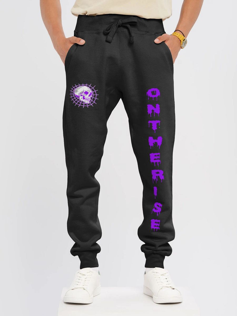 Spider web Skull purple sweatpaants product image (12)
