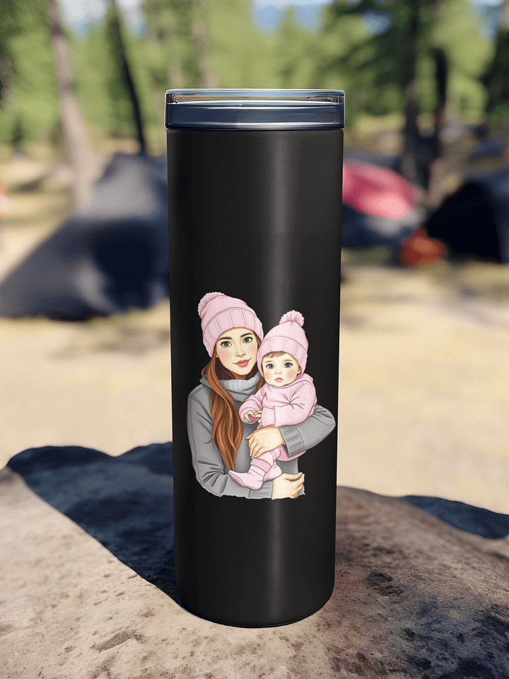 Stay Refreshed, Mama - Tumbler for Girl Moms - Green eyes, Brown hair product image (1)
