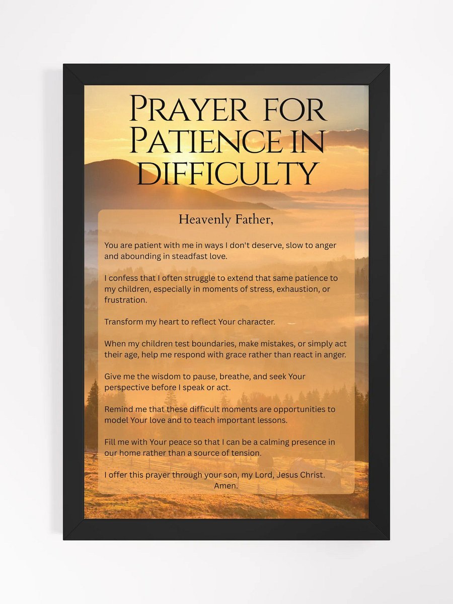 Prayer for Patience in Difficulty product image (1)
