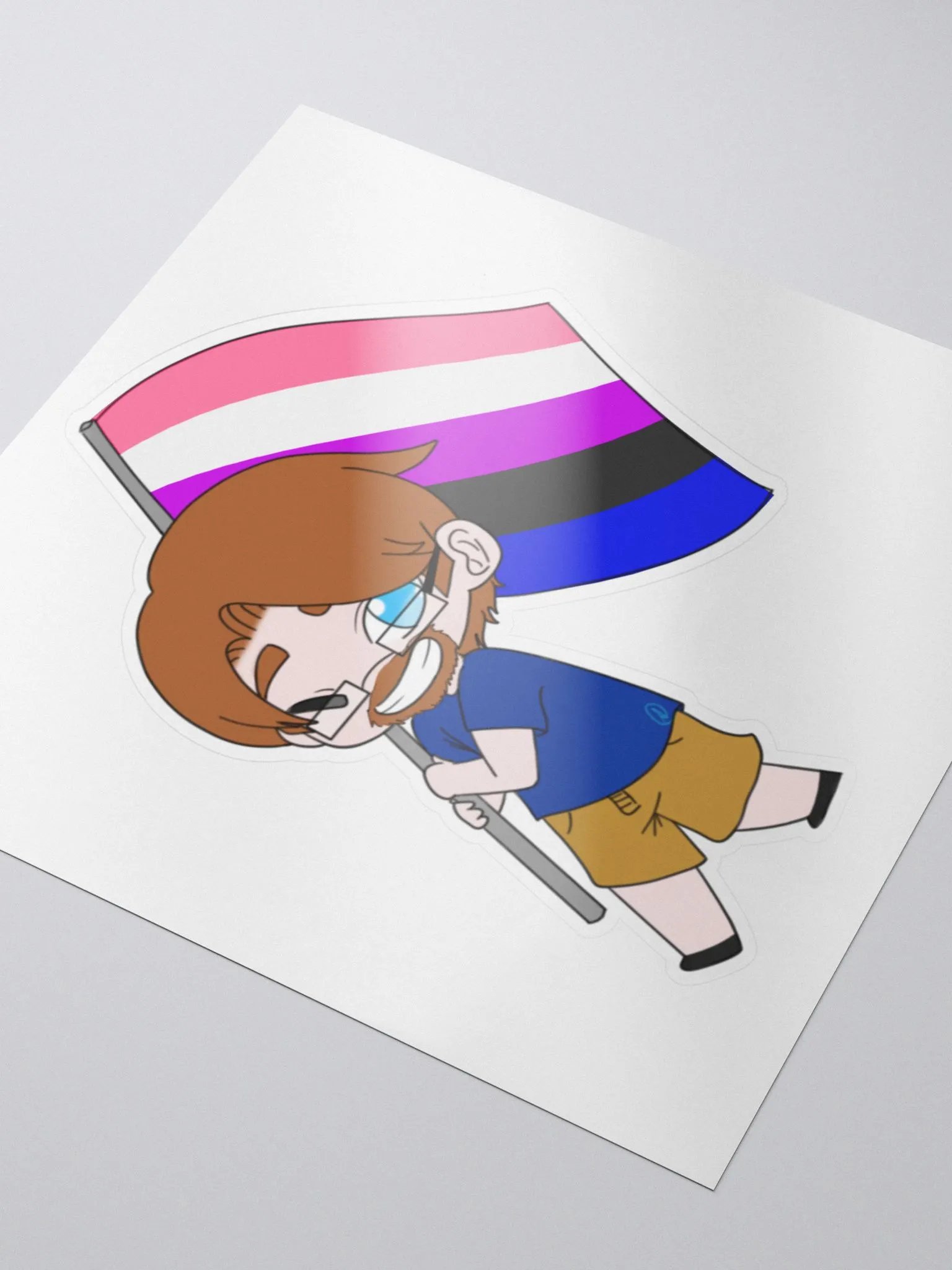 Shemp Genderfluid Sticker! product image (3)